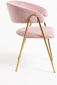 Mihu Goud Fluwelen Stoel