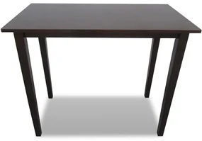 vidaXL Bartafel hout bruin