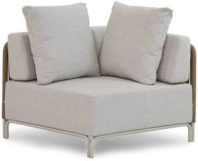 Hoek loungeset 6 personen Aluminium/rope Taupe  Coco Colorado