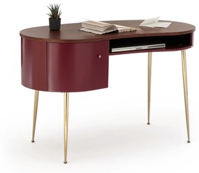 Bureau vintage met laagje notelaar, Topim