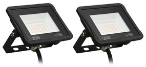 vidaXL Spotlights 2 st LED 20 W warmwit