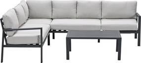 Garden Impressions Denver loungeset 4-delig links – donker grijs