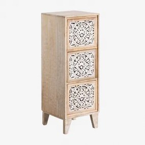 Mango Houten Ladekast 25x25 Cm Mekel Natuurlijk Hout - Sklum