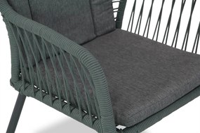 Tuinset 6 personen 220 cm Rope /Aluminium/polywood Groen Domani Furniture Jachin/Matara