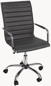 Kunstleren bureaustoel Perth, in hoogte verstelbaar