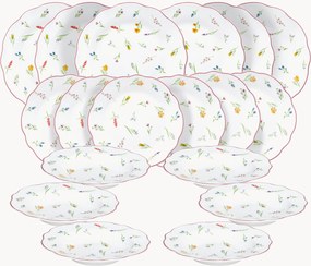 Serviesset Cappettata Millefiori, 6 personen, 18-delig
