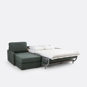 Hoekbank-bed, getextureerde stof, Bultex Marta