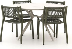 Diningset Manifesto | 4 personen | Tuinset aluminium | 5-delig | Kees Smit Tuinmeubelen
