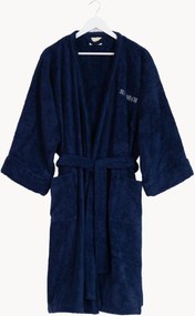 Unisex badjas Navy van katoen
