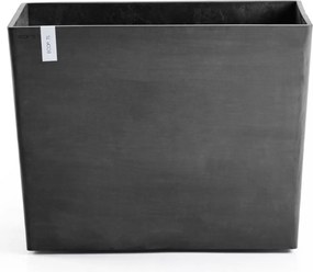 Ecopots plantenbak Paris Wheels 85- Rechthoekig - Dark Grey - 85,2 x 39,5 x H65,8 cm