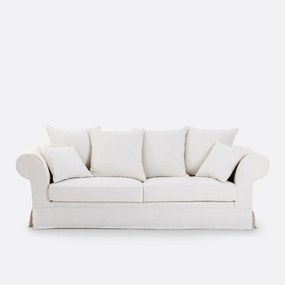 Bank 2-, 3- of 4-zits, omvormbaar, afneembare hoezen, in dik linnen, ADELIA