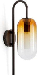 Wandlamp in amber glas, Linterna
