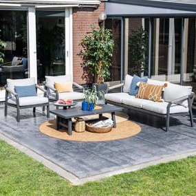 Garden Impressions Tarera loungeset 4-delig - donker grijs