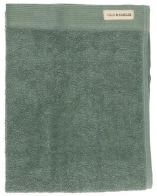 Handdoek, Recycled katoen, Groengrijs, 50 x 100 cm