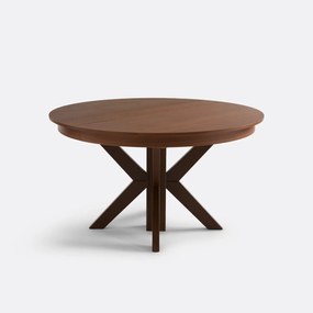 Eettafel, 6 tot 12 personen, notenfineer en gekleurde beuk, GOSLING