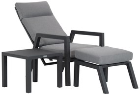 Bistroset 1 persoon  Aluminium Grijs Lifestyle Garden Furniture Belmond