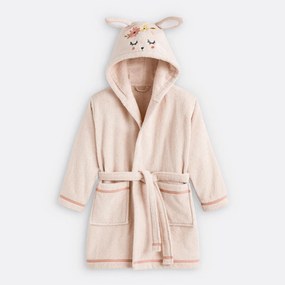 Badjas voor baby en kind met kap, in bio katoen, Florence
