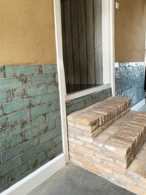 Hoogglans Wandtegel 7.5x30 Cm Licht Groen Roest A172