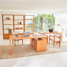 Bureaublad in eikenhout en eikenfineer, L150, Mikube