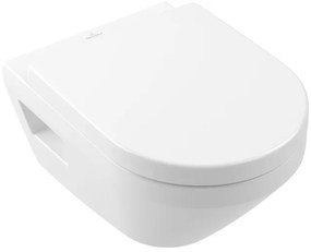 Villeroy & Boch Architectura Wandcloset Combi Pack M- 37x53x35cm-diepspoel Twistflush-met softclose en quickrelease closetzitting -wit 5684cl01