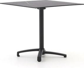 Inklapbare tafel Bellagio | Vierkant | Tuintafel Kunststof | 80x80cm | 2 personen | Kees Smit Tuinmeubelen