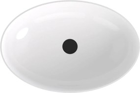 Polysan Banera waskom ovaal 60x40cm wit/grijs mat