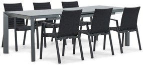 Tuinset 4 personen 180 cm Aluminium/textileen Grijs Osmen Joliet/Alicante