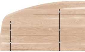 Goossens Excellent Eettafel Floyd, Semi ovaal 180 x 100 cm