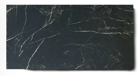 Vloertegel 60x120 Cm Marmerlook Carrara Zwart Mat A83