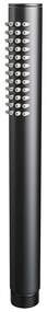 Brauer Stripe inbouw regendouche rond met 25cm hoofddouche, gebogen muurarm en staafhanddouche set 38 zwart mat