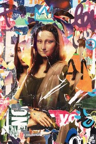 Ilustratie Mona Lisa Collage, Thomas Chedeville