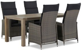 Garden Collections Madera/Bristol Dining Set Wicker Taupe 5-delig