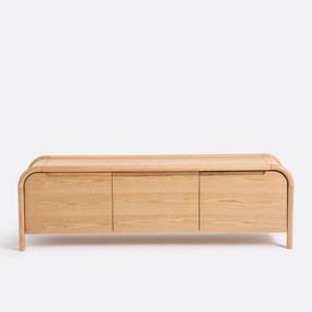 3-deurs tv-meubel, eiken fineer, LIPA