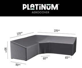 Platinum Aerocover loungesethoes 270x270x90x65 cm - L- vorm trapeze