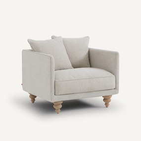 Fauteuil katoen/linnen, Lazare