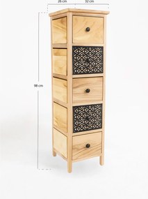 Tiladon Smalle Ladekast 5 Laden