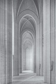 Kunstfotografie Grundtvigs Kirke, Martin Fleckenstein, (26.7 x 40 cm)