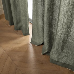 Gordijn in gewassen linnen met oogjes, Private