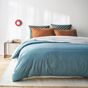 Dekbedovertrek in katoensatijn, Opale