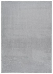 vidaXL Vloerkleed wasbaar zacht shaggy anti-slip 120x170 cm grijs