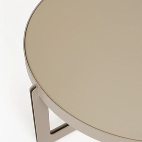 Zuiver Centre Round Beige Ronde Design Salontafel Beige - 68 X 68cm.