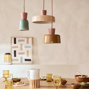 Gekleurde keramische hanglamp Ø 30 cm, Jimna