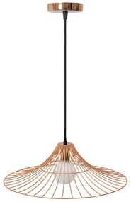 Plafondlamp Hangend Plat Rond Loft Roze Goud APP483-1CP