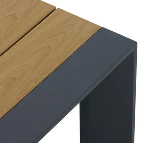 Hoek loungeset 5 personen Aluminium/Polywood (teakfinish) Grijs  Lifestyle Garden Furniture Navarra
