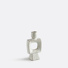 Organische kandelaar van keramiek, hoogte 16,5 cm, CERAL