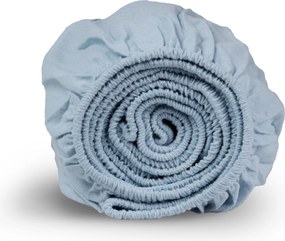Hoeslaken flanel - 100% katoen - 180x200 - lichtblauw
