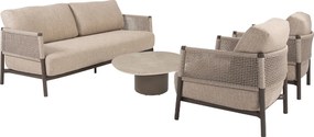 4 Seasons Savanne loungeset 4-delig - terre