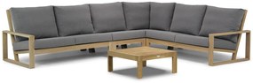 Hoek loungeset 6 personen Teak Old teak greywash  Lifestyle Garden Furniture Pure Island