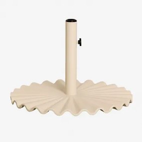 Ronde Parasolvoet 60øcm In Staal Carolys Tapioca Beige - Sklum