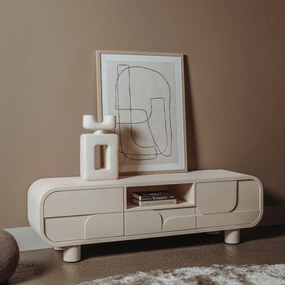 Tower Living Beige Tv-meubel Organisch 150 Cm Alviano - 150x40x45cm.